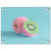 Kiwi - Blauw - Surrealistisch tuinposter los doek klein -3d