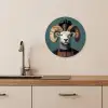 Geit - Hoorns - Kokskleding KitchenYeah - Keuken - Wandcirkel Forex klein -sfeer3
