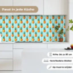 Ananas - Strepen - Groen keuken achterwand 2 middel 871 -sfeer4_DE