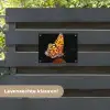 Vlinder op bloem tuinposter los doek klein -sfeer3