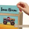Monstertruck - Graffiti - Jongens - Auto Light Box met kabel (Kinderlampje) klein -USP_websiteprintNL