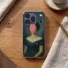 Kroon - Roze druipend verf - Portret Telefoonhoesje iPhone 17 Pro klein -sfeer1