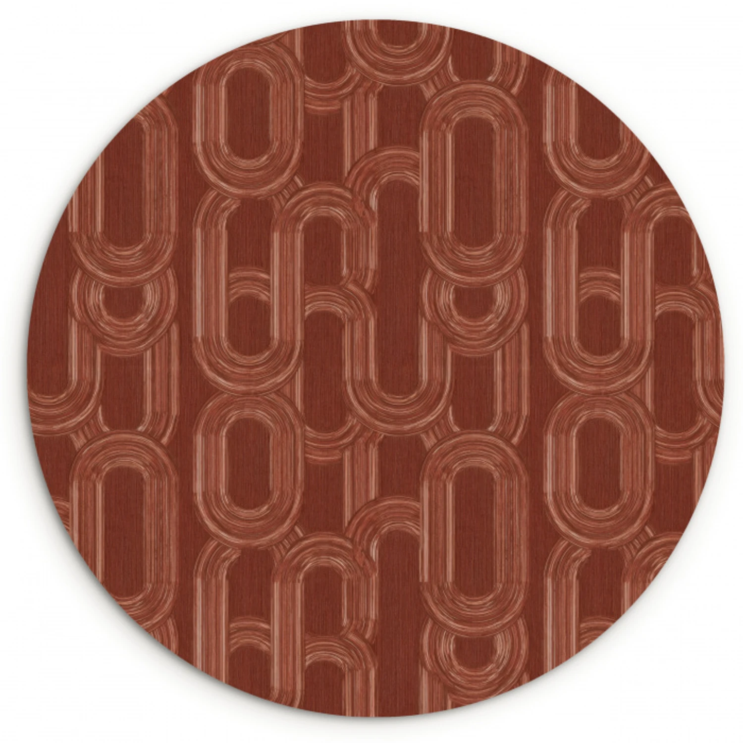 Abstract - Textuur - Bruin Wandcirkel kunststof plaat 5mm dik klein 188 -3d