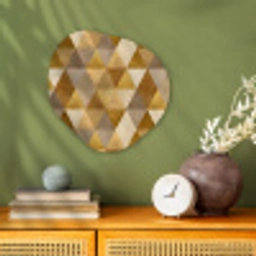 Geometrisch - Driehoek - Goud Wandcirkel Organisch Forex 3mm klein 629 -sfeer2
