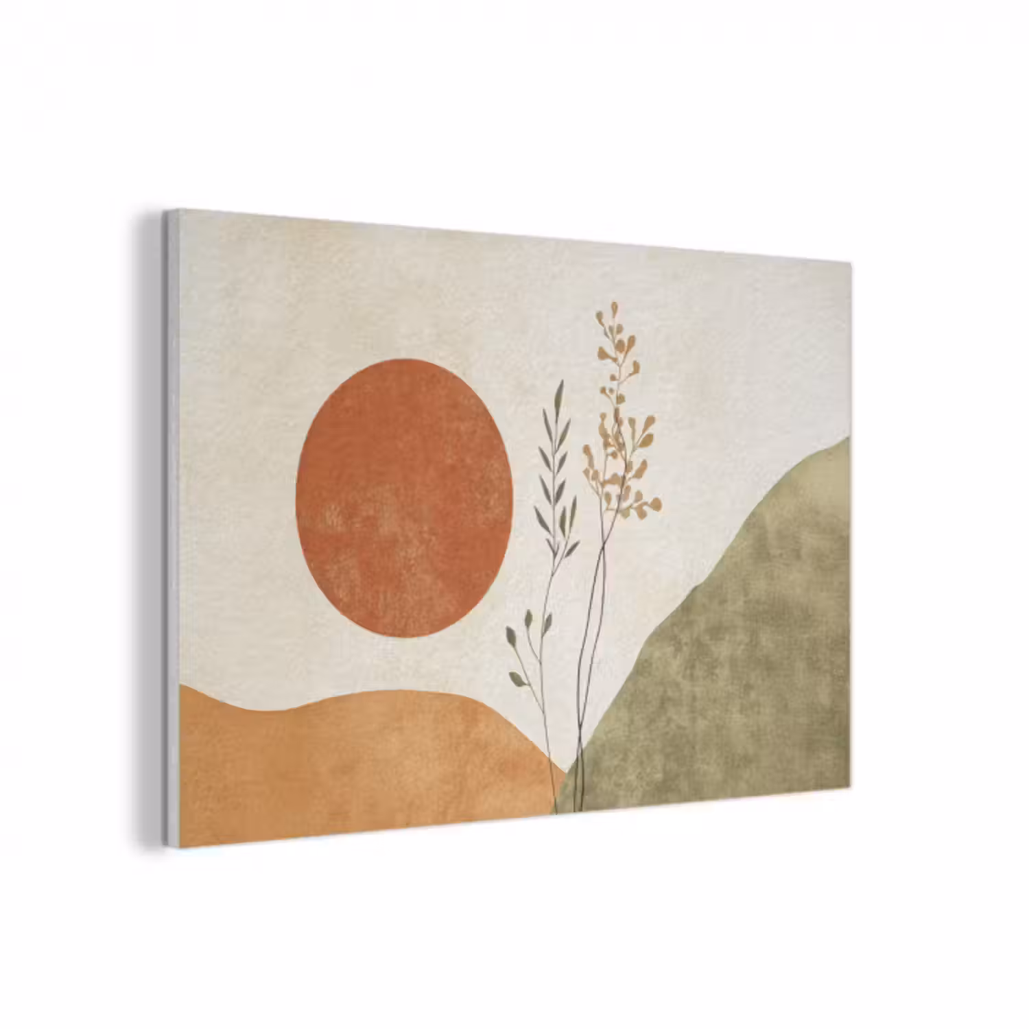 Akustikbild - Sonne - Abstrakt - Äste - Orange
