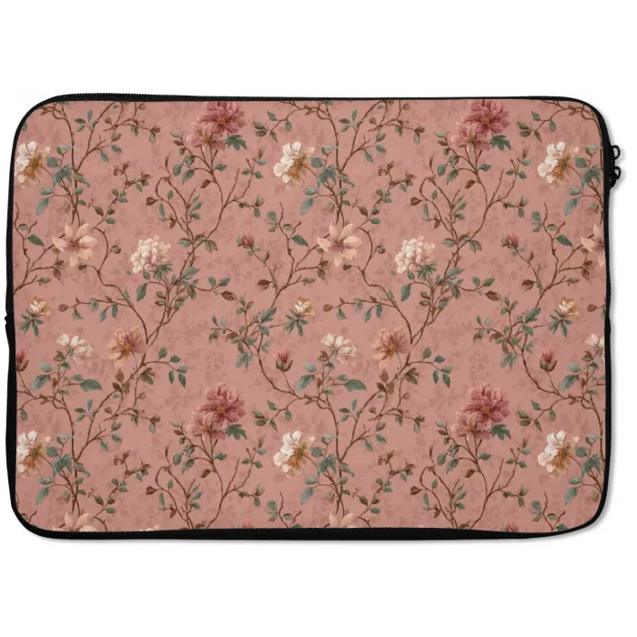 Botanisch - Bloemen - Roze laptophoes neopreen klein 279 -zkaufland3dotto
