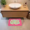 Grateful - Groen - Grafisch - Vloeiend Badmat klein -sfeer1