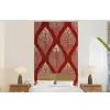 Bladeren - Rood - Elegant fotobehang vinyl groot -bed