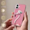Flamingo - Roze - Koksmuts - Vogel Apple iPhone 16 Plus klein -sfeer3_NL