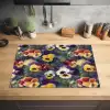 Viooltjes - Paars - Geel - Groen Inductie beschermer vinyl 3mm klein 276 -sfeer5