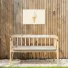 Softijs - Hoorntje - Wit Tuinposter op houten frame 2 cm dik klein -sfeer4