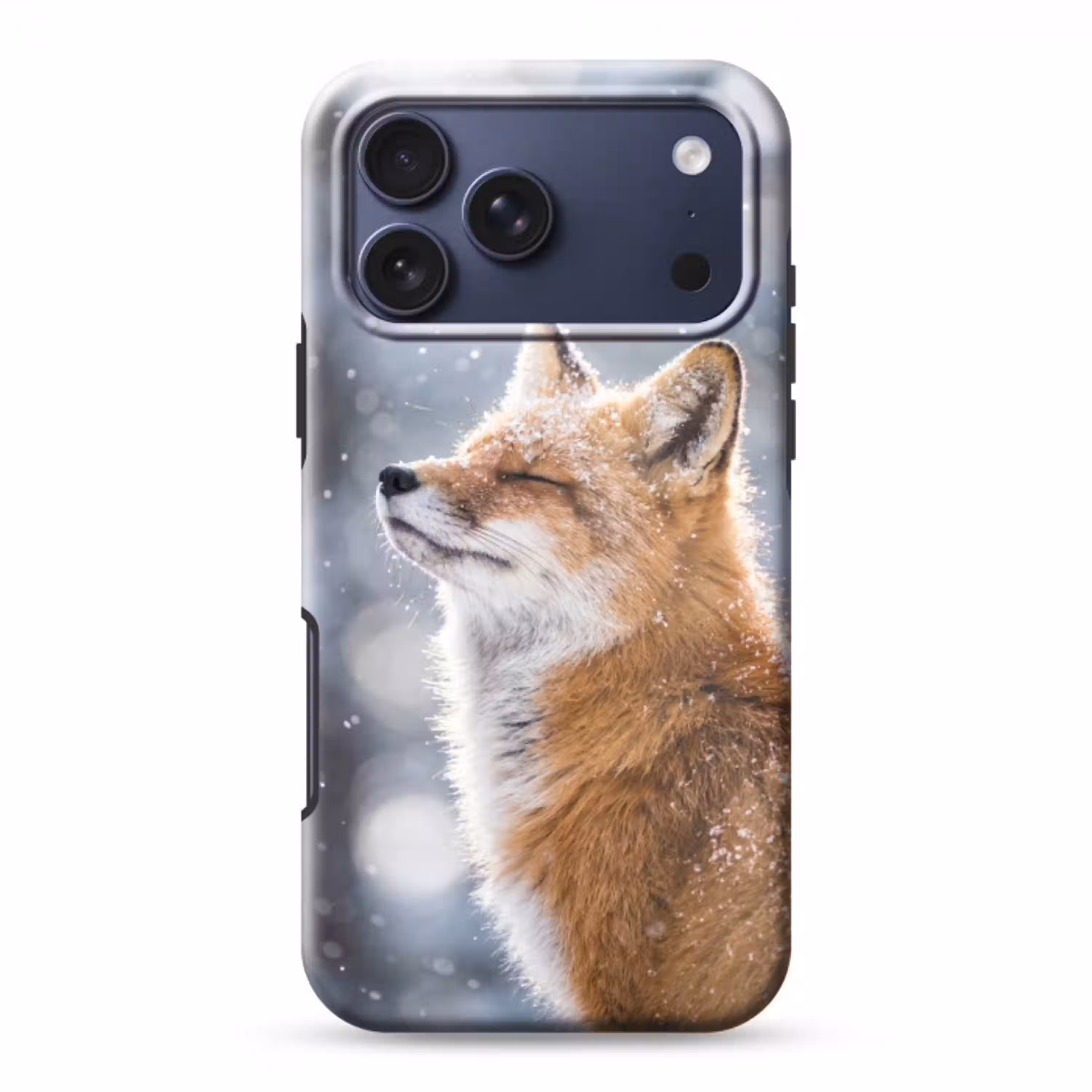 Vos - Sneeuwval - Portret - Winter - Sfeervol Toughcase MagSafe Apple iPhone 17 Pro Max klein -3d