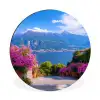 Lake Como - Italië - Landschap Wandcirkel aluminium klein -3d