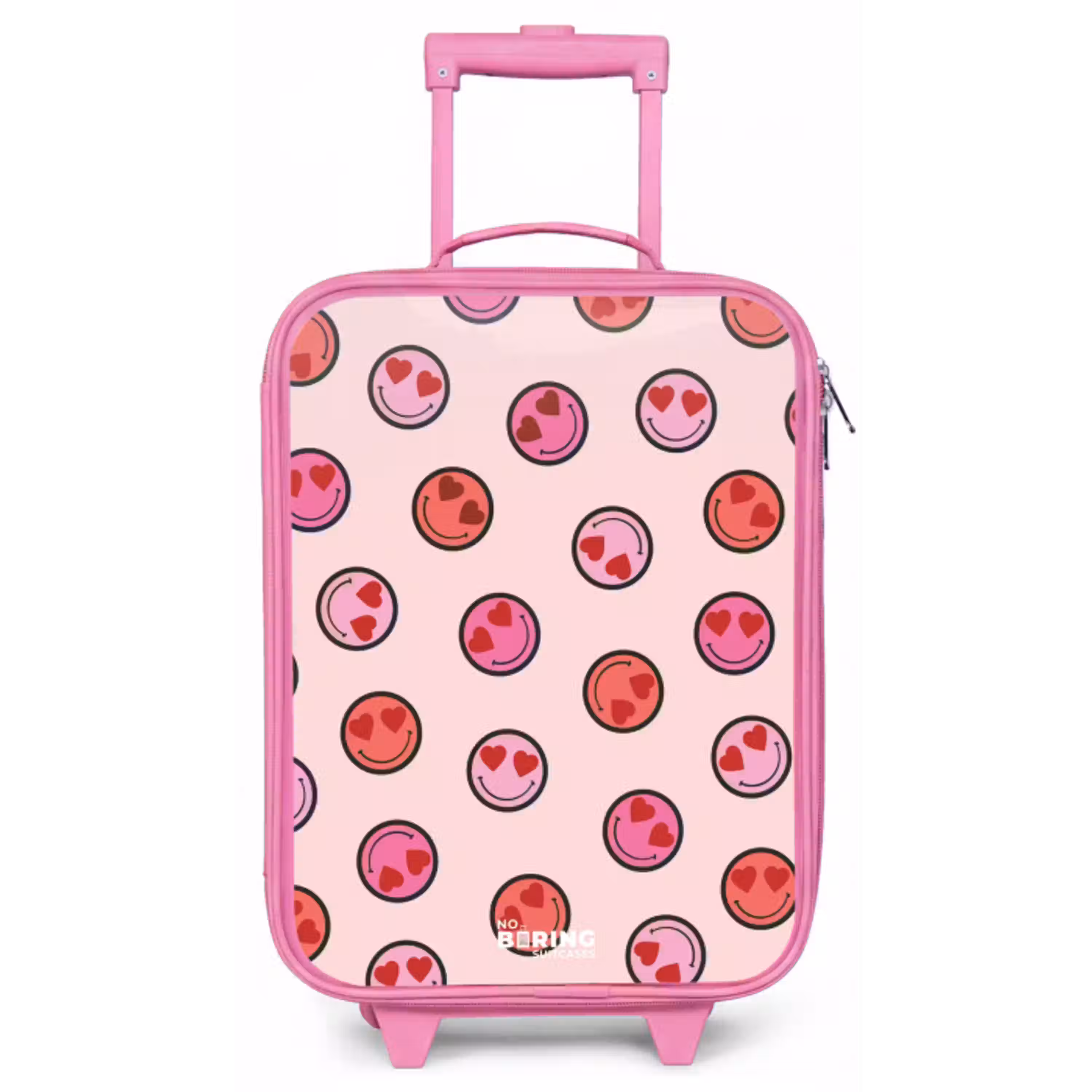 Hartje - Smiley - Patroon Kinderkoffer - Roze klein -zz3dotto