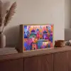 Kleurrijk paradijs - Levendig - Islamitisch Light Box met batterij (Wandlamp) middel -sfeer2