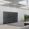 Natuursteen - Industrieel - Leisteen - Structuur - Grijs keuken achterwand spatscherm klein -3d_schuin