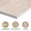 Strepen - Patroon - Terracotta PET vilt klein 837 -closeup_DE