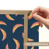 Banaan - Tropisch - Blauw - Patroon Light Box met batterij (Wandlamp) middel 907 -USP_websiteprintNL