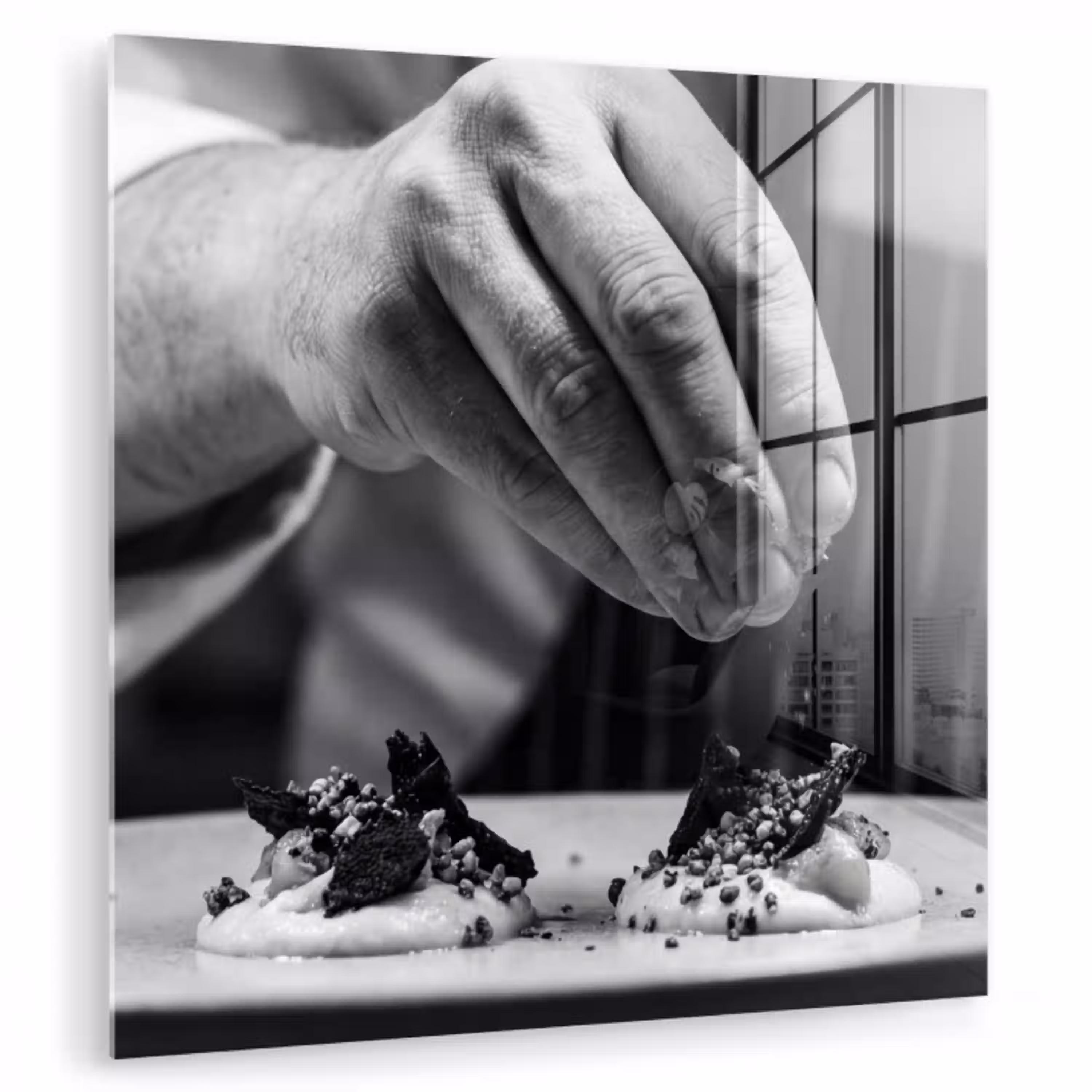 Chef - Garnering - Gerecht plexiglas 5mm klein -zzzproduct_nieuw