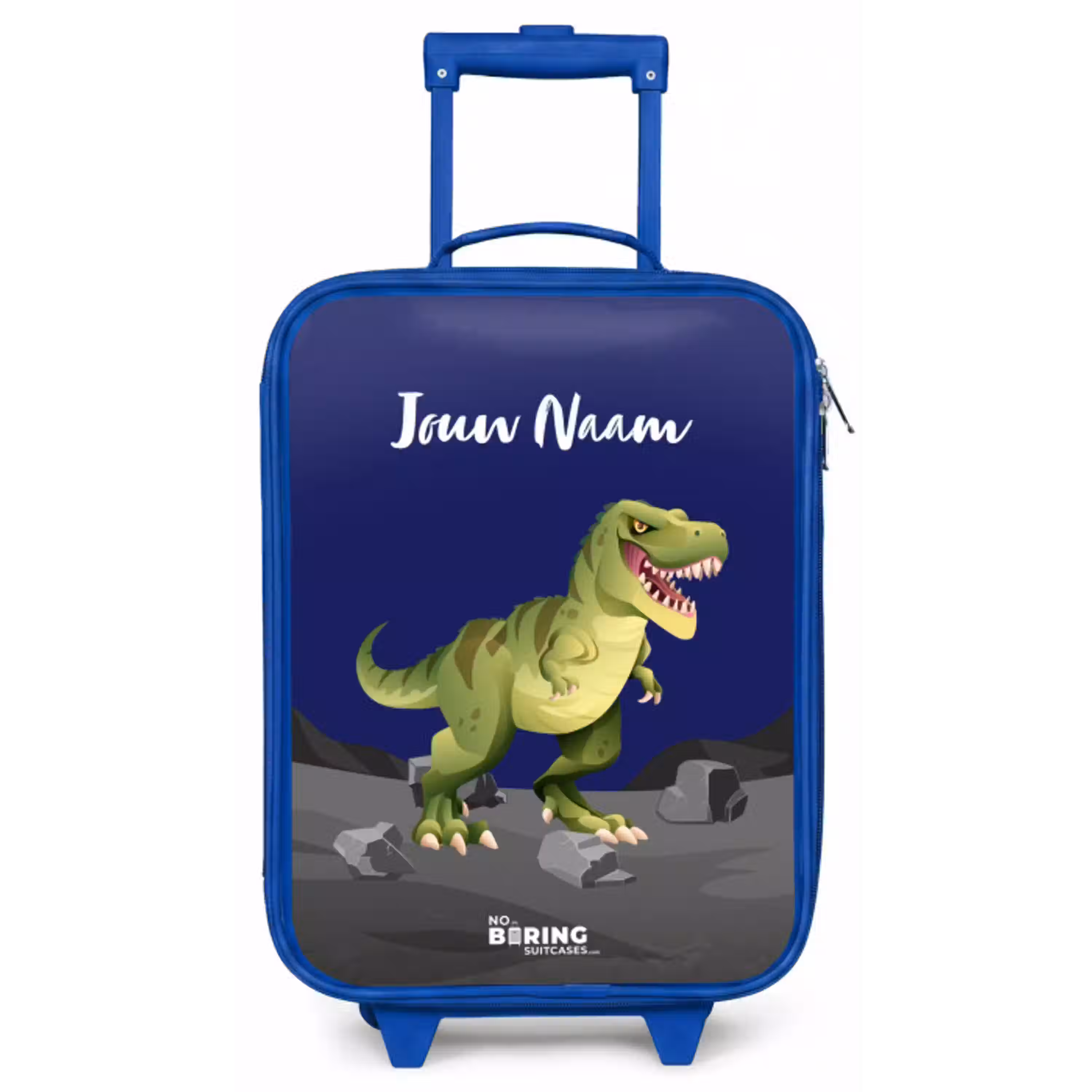 Tjibbe T-Rex Kinderkoffer - Blauw klein -zz3dotto