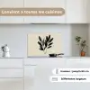 Ovaalvormige bladeren - Diep groen - Symmetrisch keuken achterwand spatscherm klein -sfeer4_FR