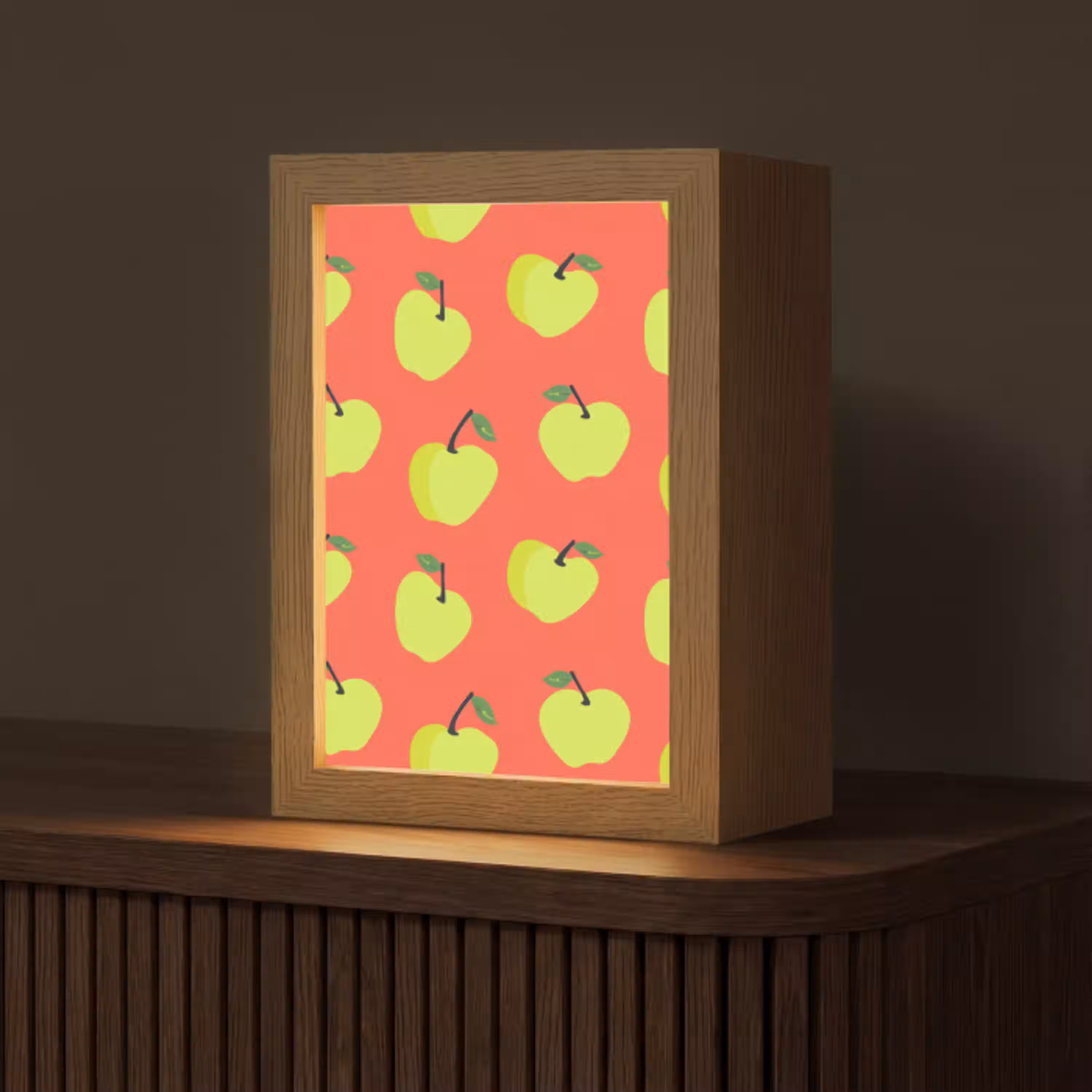 Appels - Modern - Groen Light Box met kabel (Tafellamp) klein 925 -z3d_website