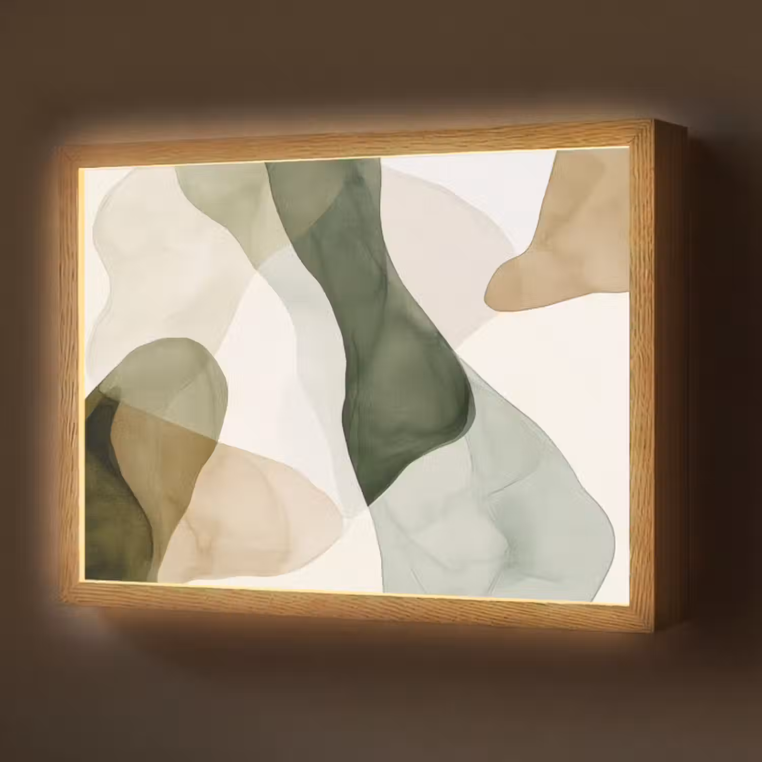Lightbox - Wandlamp - Japandi - Abstract - Groen