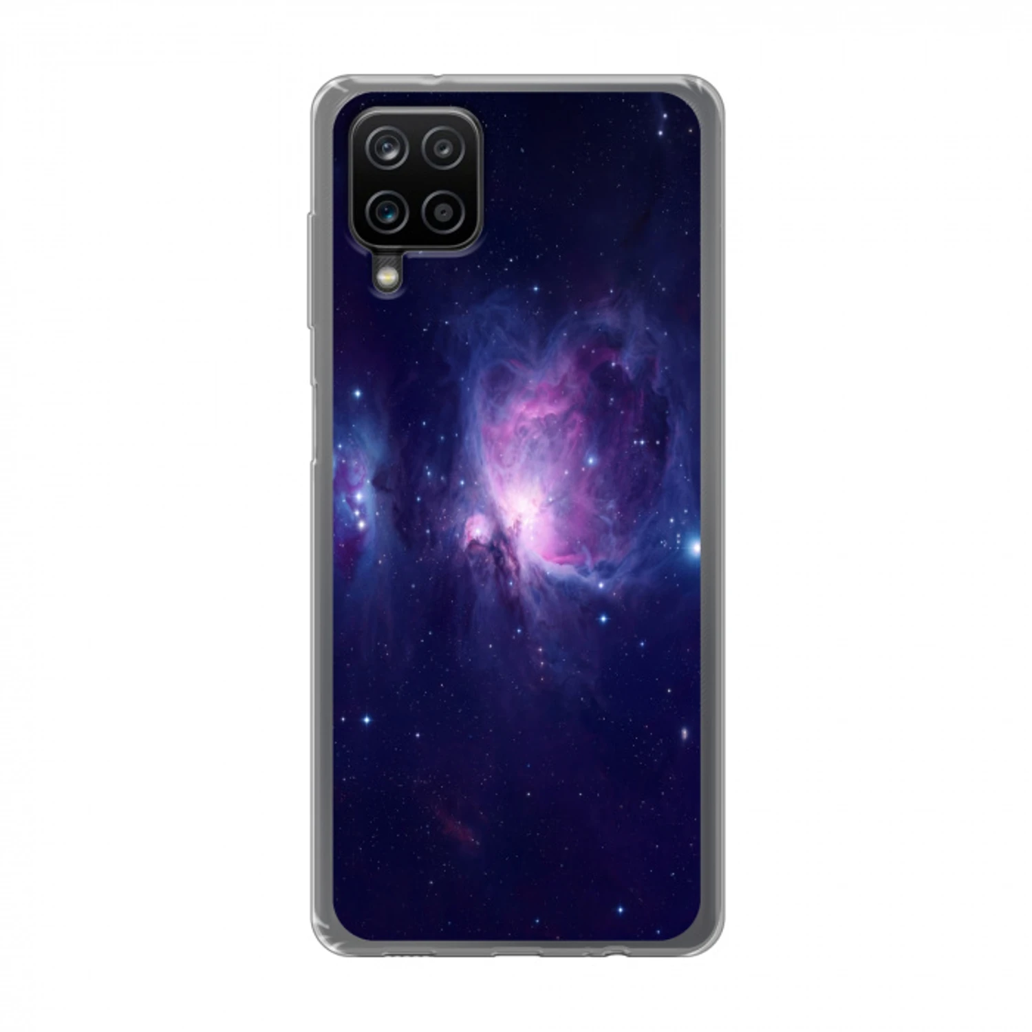 Ruimte - Sterren - Kleurrijk Telefoonhoesje Samsung Galaxy A12 klein -3d