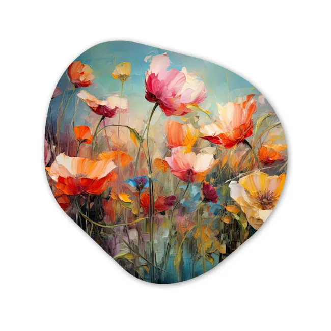 Organisch schilderij forex - Bloemen - Watercolor - Kunst - Botanisch - Natuur