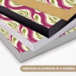 Retro - Floraal - Paars Textielframe zwart klein 947 -USP_kleurenDE