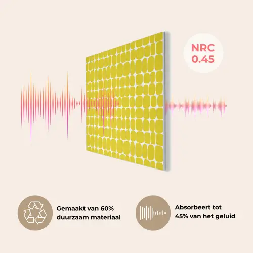 Stippen - Modern - Geel PET vilt klein 837 -USP_NL