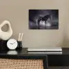 Paard - Magisch - Zwart poster papier klein -sfeer1