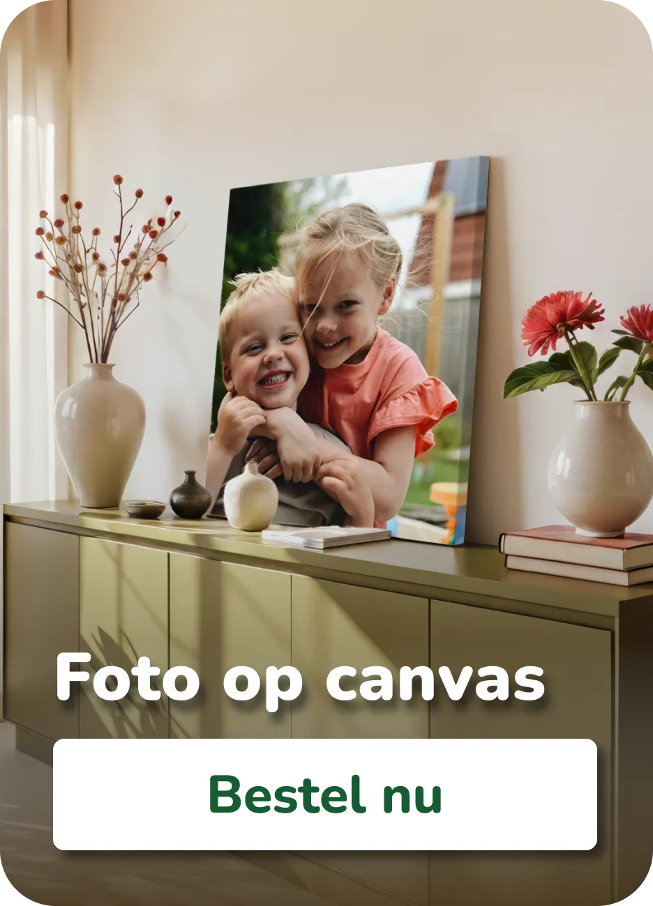 foto op canvas van twee kinderen