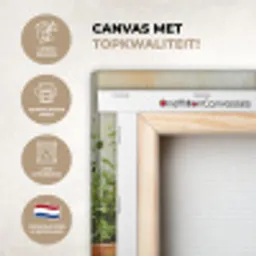 Potten - Kruiden - Hout KitchenYeah - Keuken - Canvas klein -zcloseup