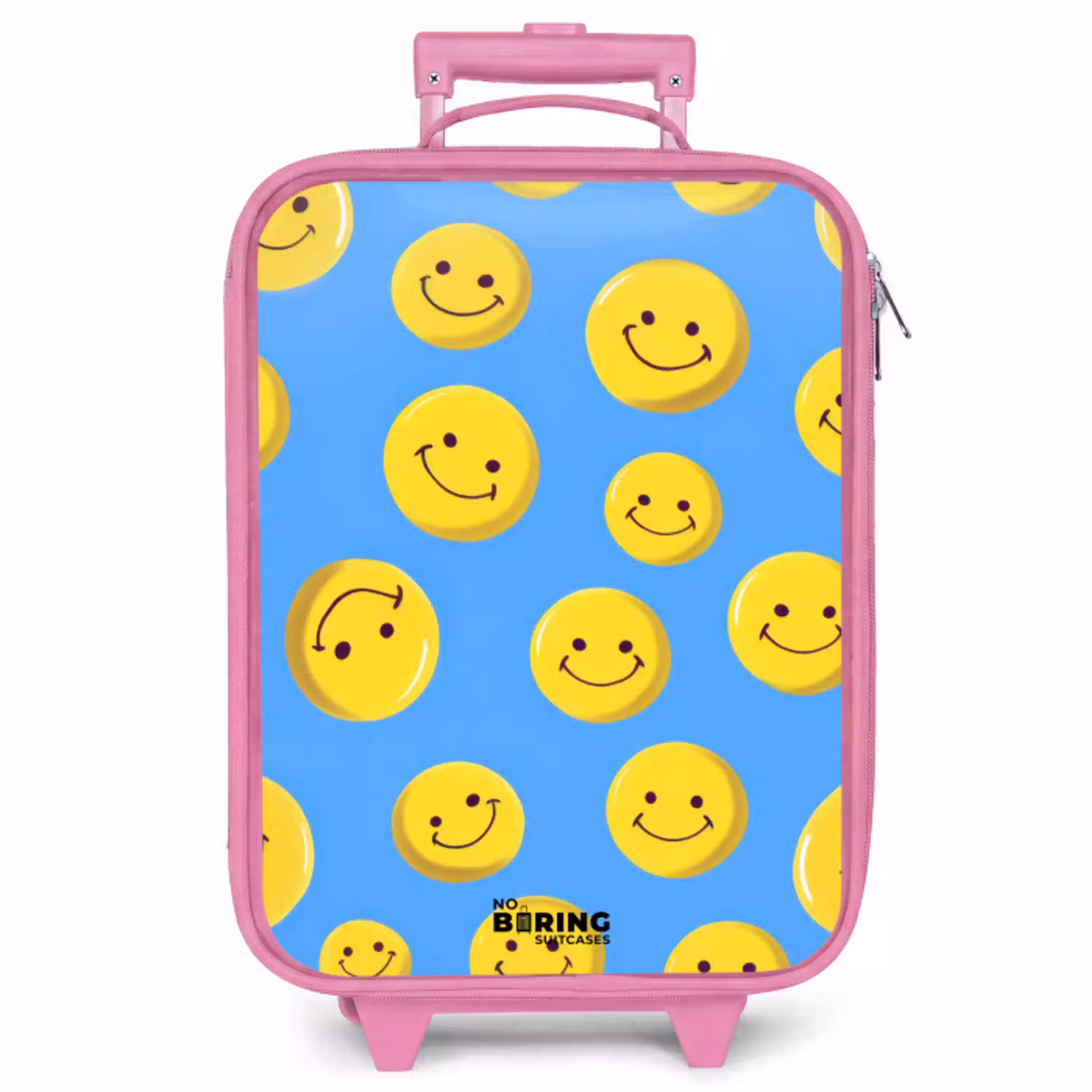 Vrolijke smileyregen Kinderkoffer - Roze klein -zzz_website3d