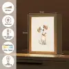 Hond - Pup - Beige - Stippen Light Box met kabel klein -USP_NL