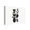 Japandi - Zwart - Abstract aluminium wit klein -3d