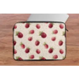 Framboos - Stippen - Rood laptophoes neopreen klein 279 -tafel