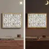 Donker - Wit - Abstract Light Box met batterij (Wandlamp) middel 907 -sfeer3