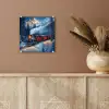 Trein - Kerst - Sneeuw - Kersttrein plexiglas 5mm klein -sfeer5