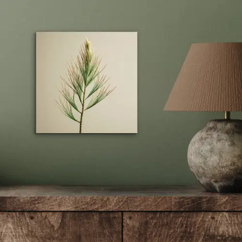 Dennentak - Naaldvormige bladeren - Lichtgroen aluminium wit klein -sfeer2