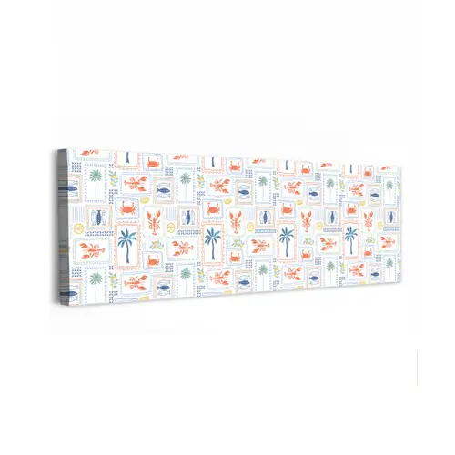Italiaans - Zee - Sfeer - Krab - Multi canvas 2cm klein 828 -z3d