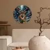 Kerst - Magie - Bos - Kleurrijk Wandcirkel kunststof plaat 5mm dik klein -sfeer1