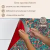 Spat - Abstract - Oranje - Groen keuken achterwand spatscherm klein 900 -spatscherm_NL