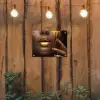 Goud - Vrouw - Verf - Lippen - Luxe tuinposter los doek klein -sfeer1
