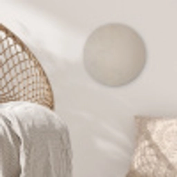 Japandi - Beige - Modern Akoestische PET Vilt - Rond klein -sfeer4