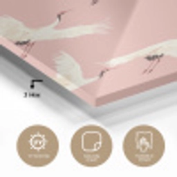 Modern - Kraanvogels - Roze plexiglas 5mm klein 11 -sfeer2