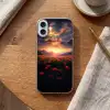 Landschap - Zonsondergang - Bloemenveld Apple iPhone 16 Plus klein -sfeer1