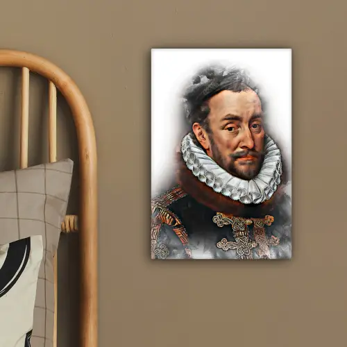 Willem van Oranje - Adriaen Thomasz - Rook canvas 2cm klein -sfeer3