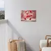 Aardbei - Taart- Eten - Roze tuinposter los doek klein -sfeer8